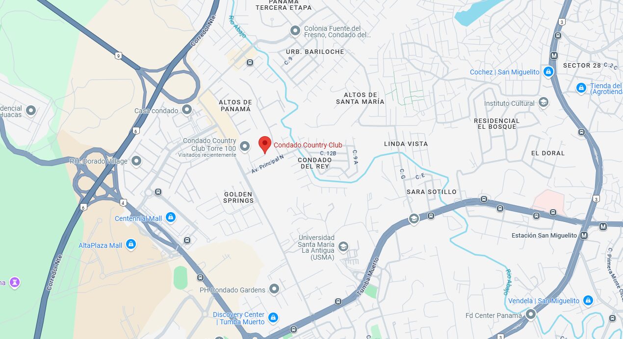 Ubicacion Location Condado Country Club Panama